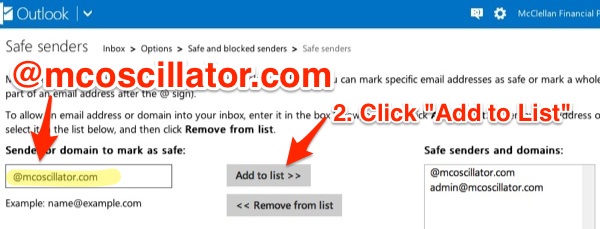 LiveMail 1 SafeSenders3